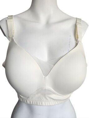 Sona Shape Wireless Mesh Bra Ivory/Cream 2XL NWT